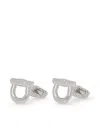 Ferragamo Gancini Cufflinks In Silver