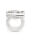 Ferragamo Gancini Cufflinks In Silver