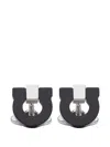 Ferragamo Gancini Curved Push-button In Black