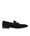 Ferragamo Gancini Decorative Business Loafers In Black