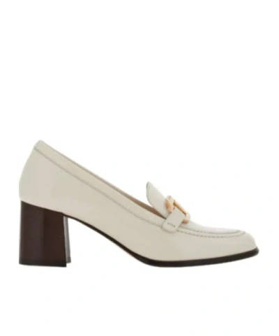 Ferragamo Gancini Decorative High Heels In White
