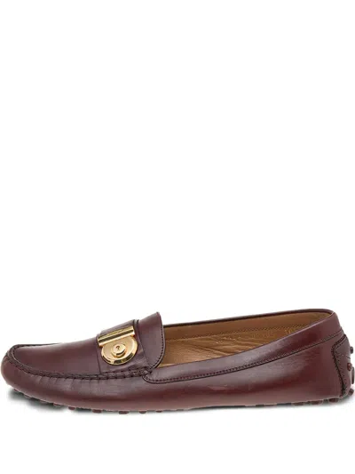 Pre-owned Ferragamo Gancini-detail Loafers