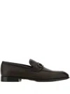 Ferragamo Dark Brown Leather Foster Loafers
