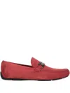 Ferragamo Gancini-detail Loafers In Red
