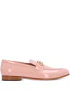 Ferragamo Gancini-detail Patent Loafers In Pink