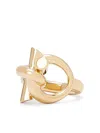 Ferragamo Gancini-detail Ring In Gold