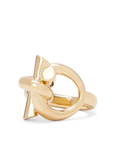 Ferragamo Gancini-detail Ring In Gold