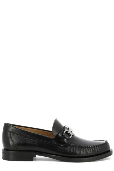 FERRAGAMO GANCINI DETAILED SLIP-ON LOAFERS