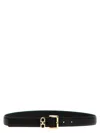 Ferragamo Double Belt In Black