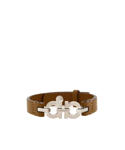 FERRAGAMO GANCINI DOUBLE CLASP BRACELET