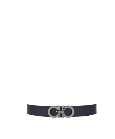 FERRAGAMO GANCINI DOUBLE-SIDED BELT