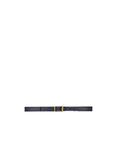 Ferragamo Gancini Double-sided Belt In Black