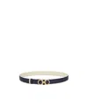Ferragamo Gancini Double-sided Leather Belt In Multi