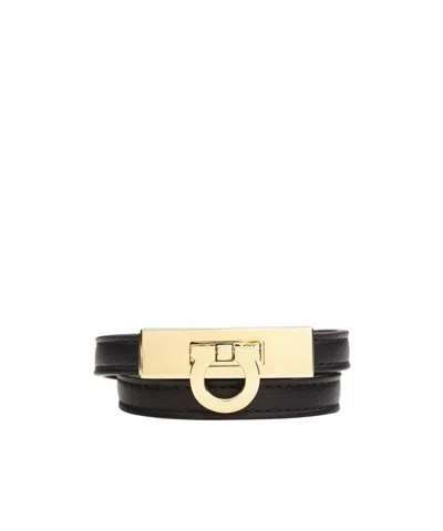 FERRAGAMO GANCINI DOUBLE TWIST BRACELET