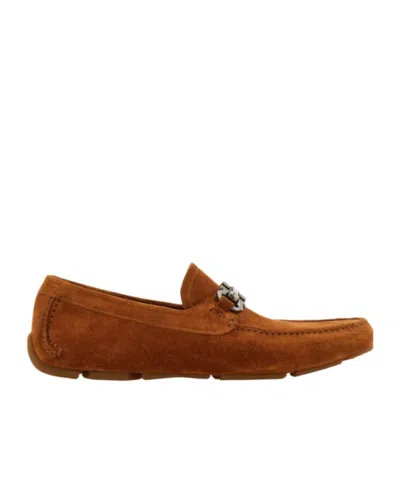 Ferragamo Gancini Driver Ornament In Brown