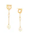 Ferragamo Gancini Earrings In Gold