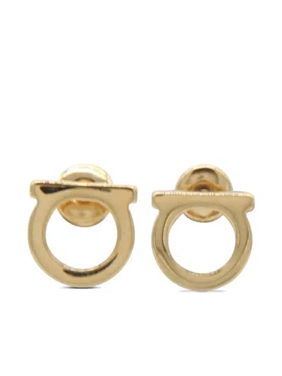Ferragamo Gancini Earrings In Gold