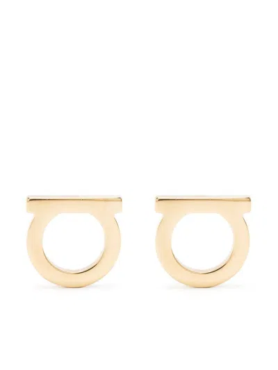 Ferragamo Women Gancini Earrings In Gold