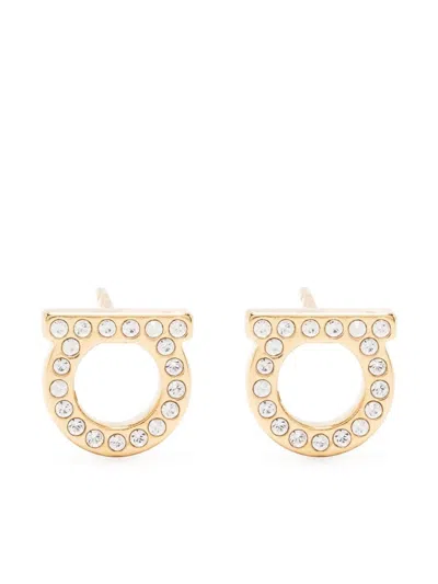 Ferragamo Gancini Earrings In Gold