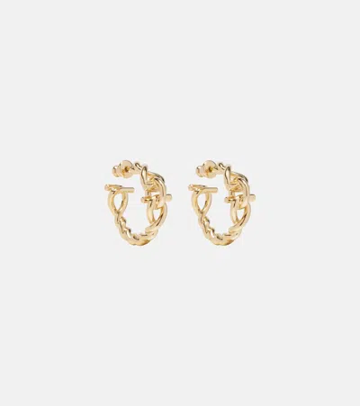 Ferragamo Gancini Earrings In Burgundy