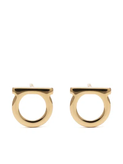 Ferragamo Gancini Earrings In Gold