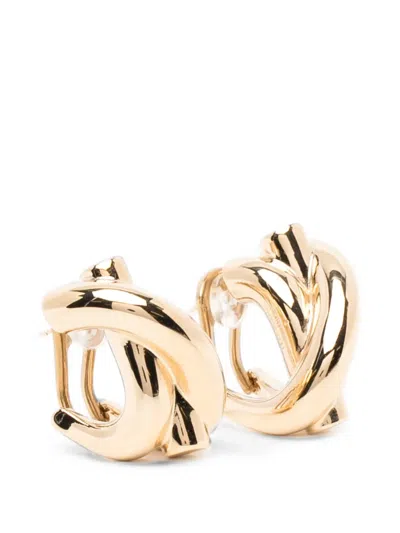 Ferragamo Gancini Earrings In Gold