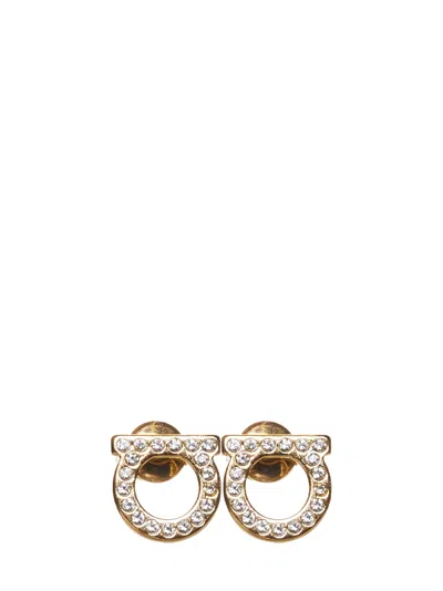Ferragamo Gancini Earrings In Gold