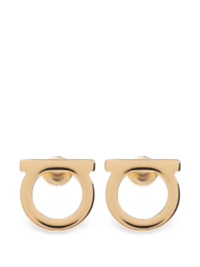 Ferragamo Gancini Earrings (l) In Gold