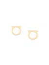 Ferragamo Gancini Stud Earrings In Metallic