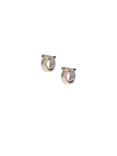 Ferragamo "gancini" Earrings In Gold