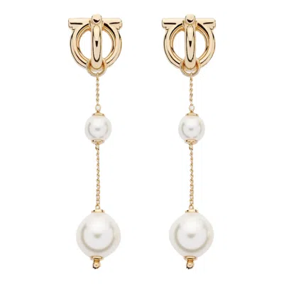 Ferragamo Gancini Earrings In Silver
