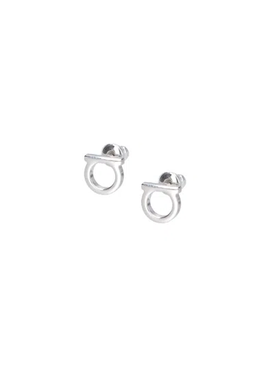 Ferragamo Gancini Earrings In Metallic