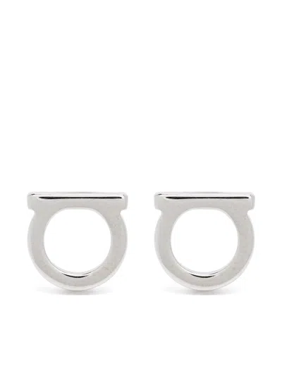 Ferragamo Gancini Earrings In Silver