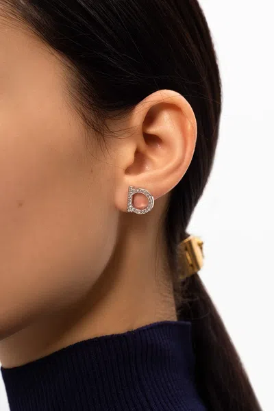 Ferragamo Gancini Earrings In Gold