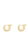 Ferragamo Gancini Crystal Hoop Earrings
