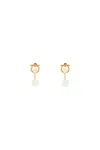 Ferragamo Gancini Earrings With Synthetic Pearls In Multicolor
