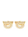 Ferragamo Gancini Earrings With Rhinestones