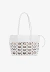 Ferragamo Gancini East/west Tote Bag In White