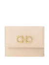 Ferragamo Gancini-embellished Cardholder In Pink