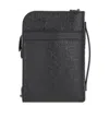 Ferragamo Gancini-embossed Messenger Bag In Black