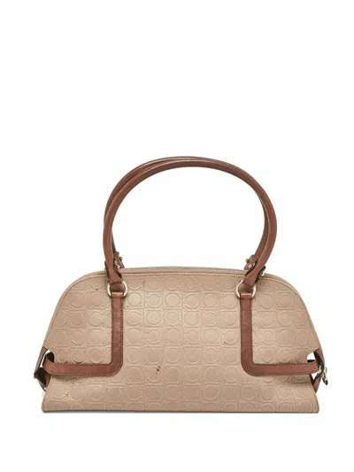 Pre-owned Ferragamo Gancini-embossed Satchel Bag