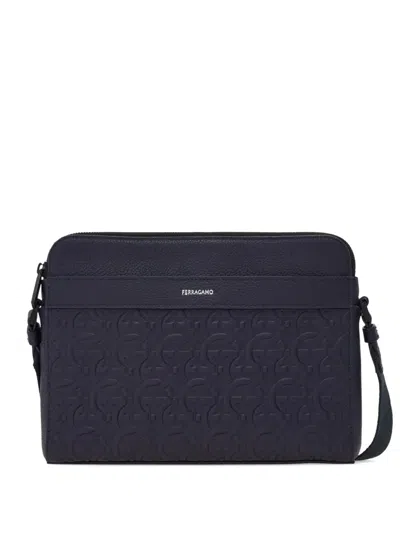 Ferragamo Gancini-embossed Shoulder Bag