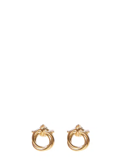 Ferragamo Gancini Evo Earrings In Purple