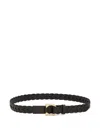 Ferragamo Gancini Fixed Belt In Brown