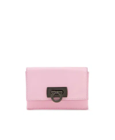 FERRAGAMO SALVATORE FERRAGAMO GANCINI CLASP CREDIT CARD HOLDER