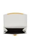 Ferragamo Gancini French Leather Wallet In White