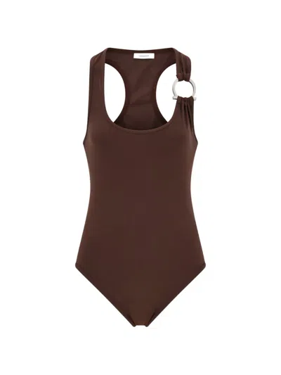 Ferragamo Gancini Full Costume In Brown