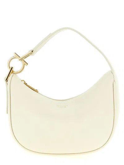 Ferragamo Gancini Hand Bags Beige In Neutral