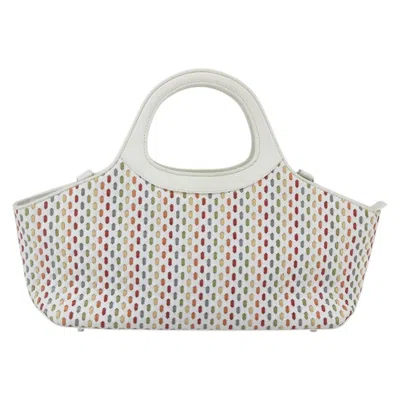 Pre-owned Ferragamo Gancini Handbag Leather Leather Handbag () In White