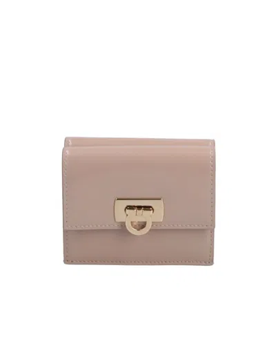 Ferragamo Gancini Horse-bit Buckle Purse In Nude